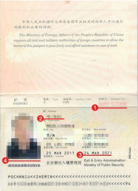 巴拿马签证护照模板